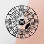 Wallity Enzoclock - S025 Reloj de pared decorativo de metal negro